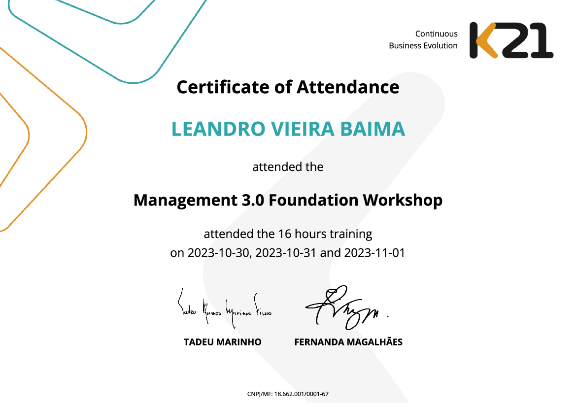 Certificado K21